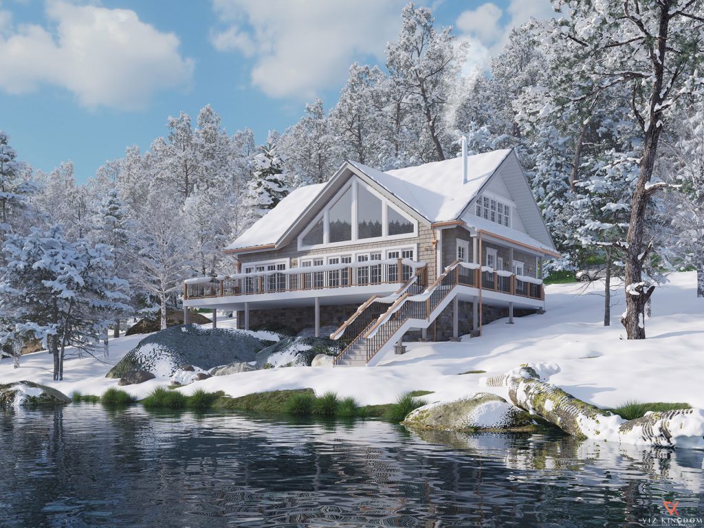 Cabin Winter View