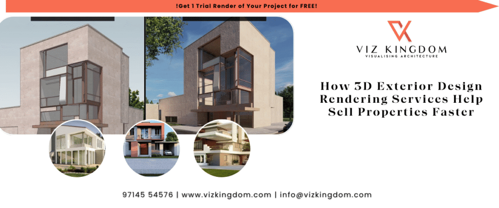How 3D Exterior Rendering Helps Sell Properties Faster